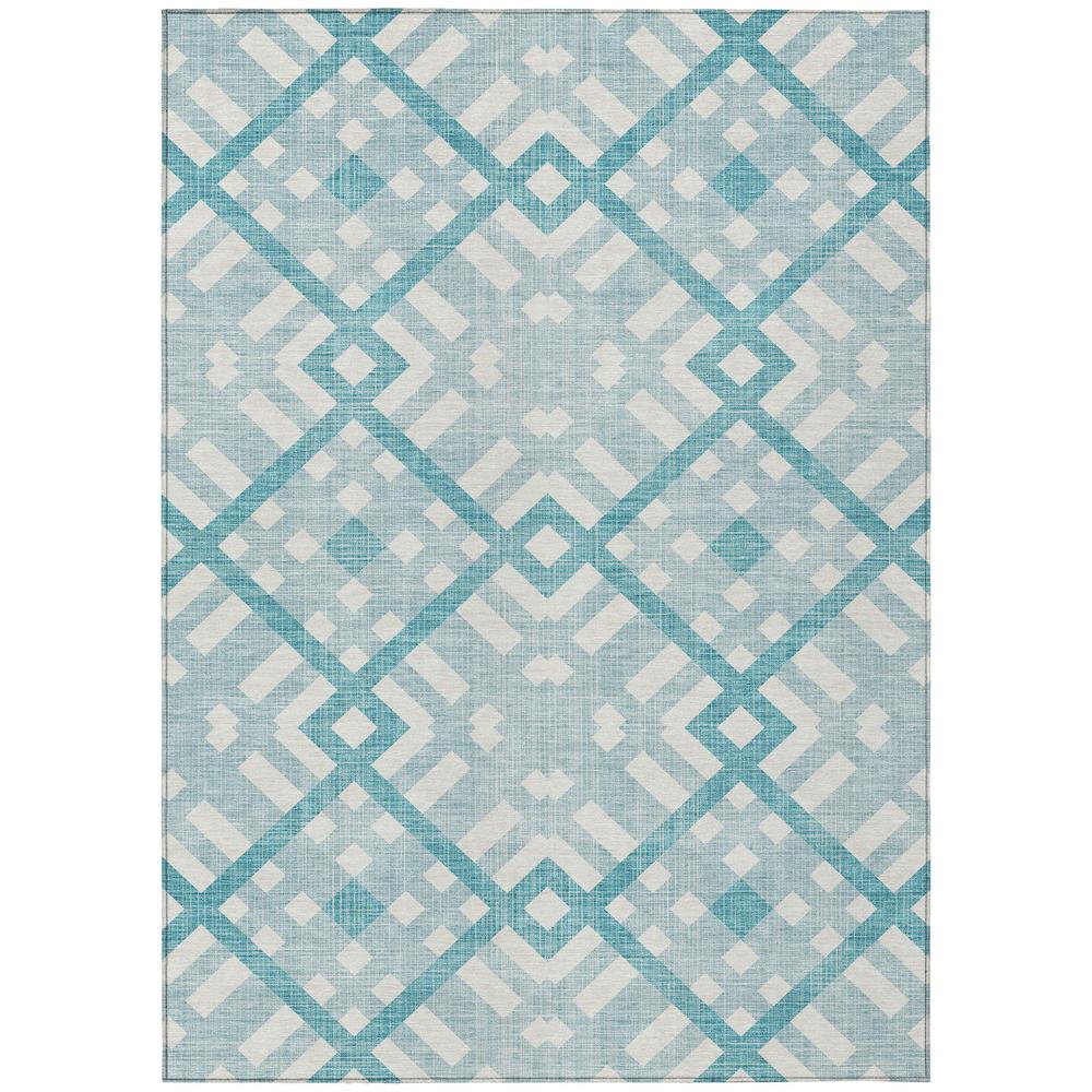 Chantille ACN616 Teal 3' x 5' Rug. Picture 1