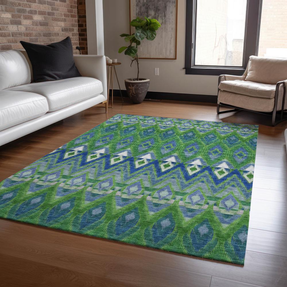 Chantille ACN617 Green 3' x 5' Rug. Picture 6