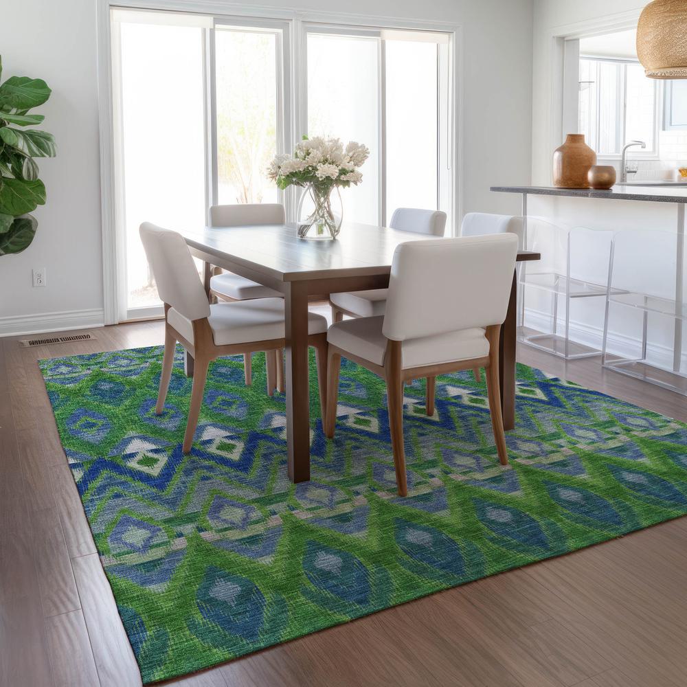 Chantille ACN617 Green 3' x 5' Rug. Picture 7