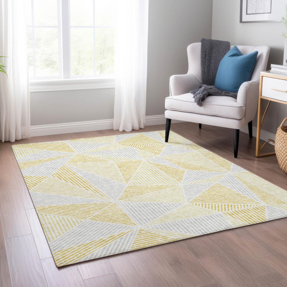 Chantille ACN618 Gold 3' x 5' Rug. Picture 6