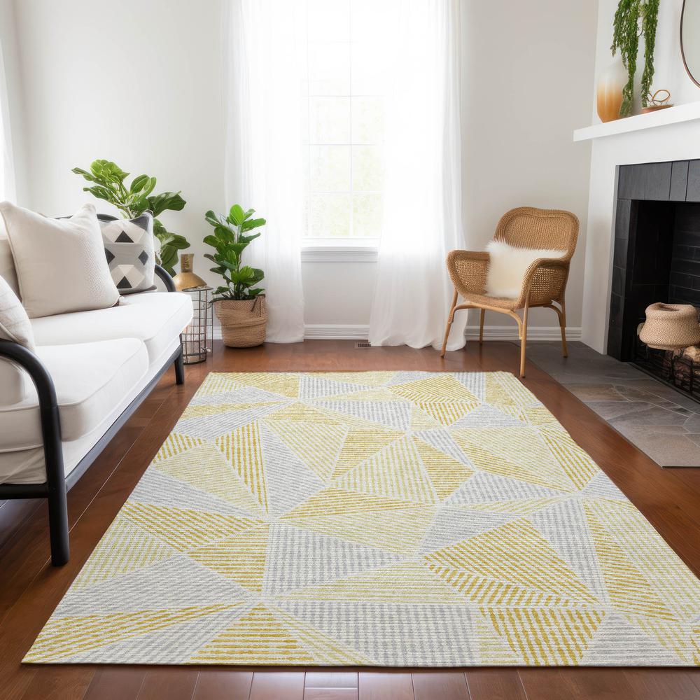 Chantille ACN618 Gold 3' x 5' Rug. Picture 7
