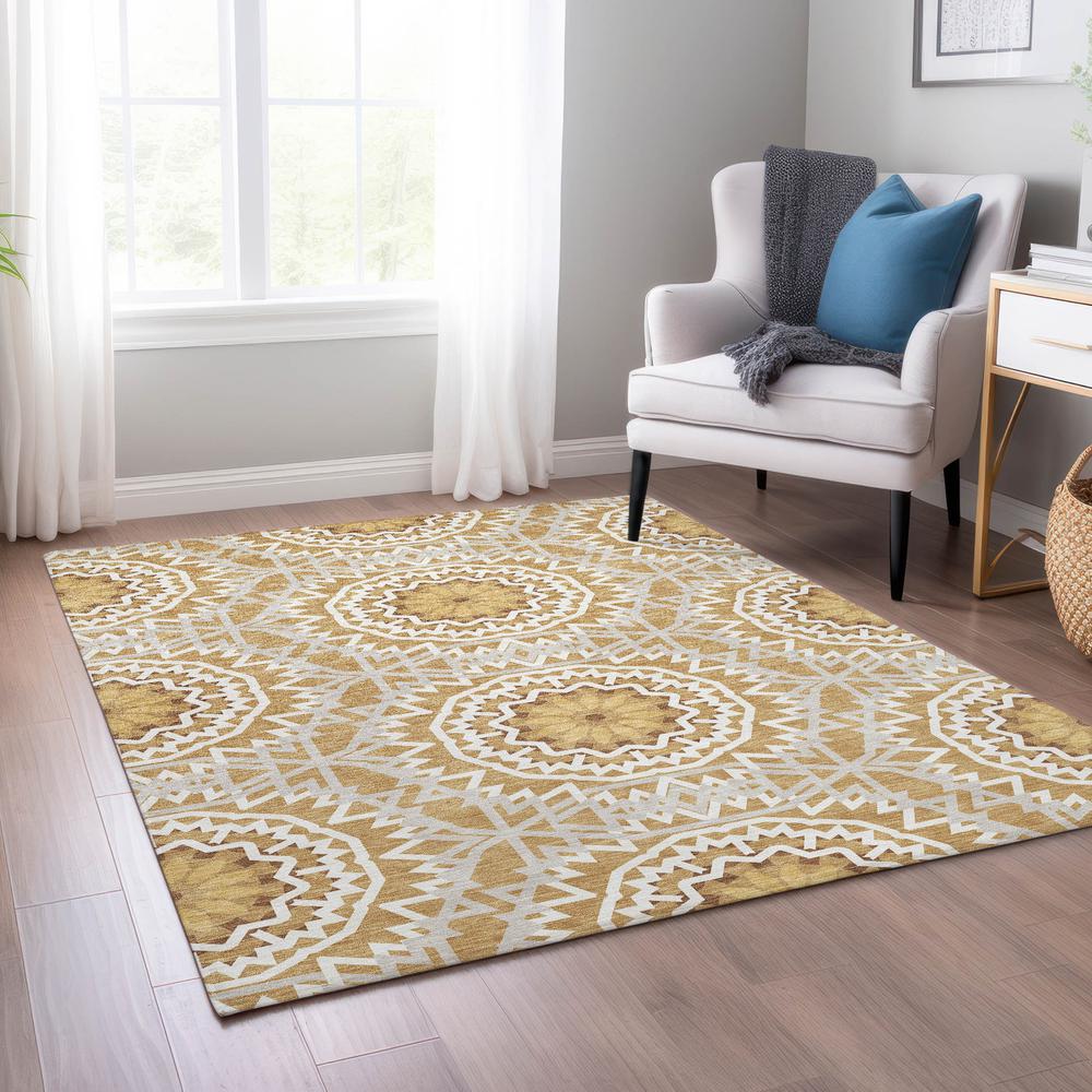 Chantille ACN619 Gold 3' x 5' Rug. Picture 6