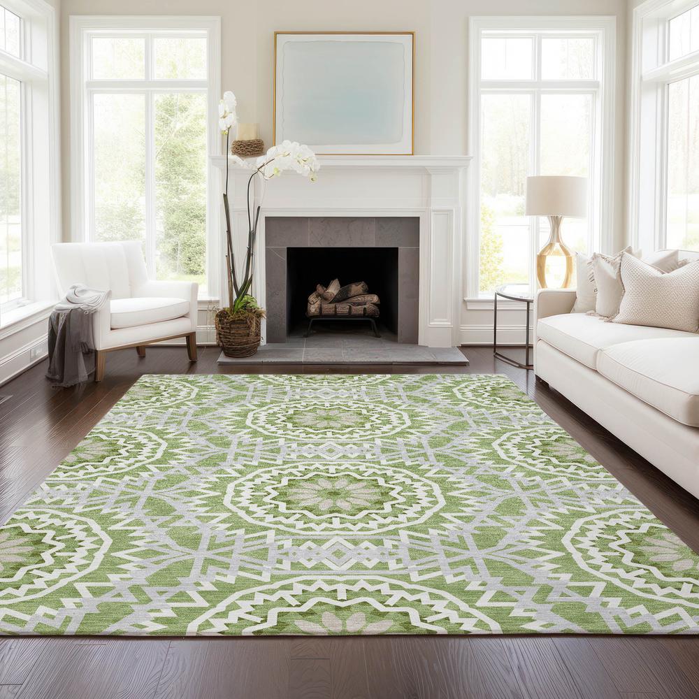 Chantille ACN619 Green 3' x 5' Rug. Picture 6