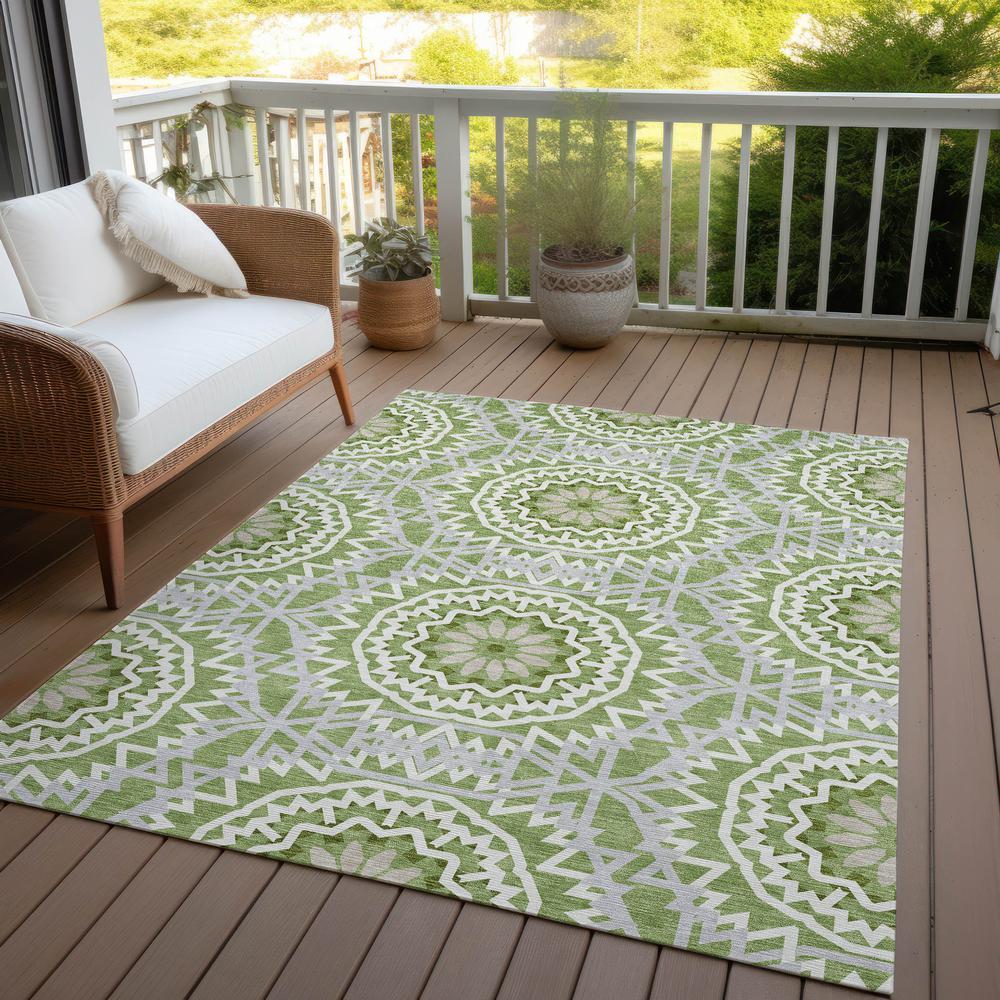 Chantille ACN619 Green 2'6" x 3'10" Rug. Picture 10