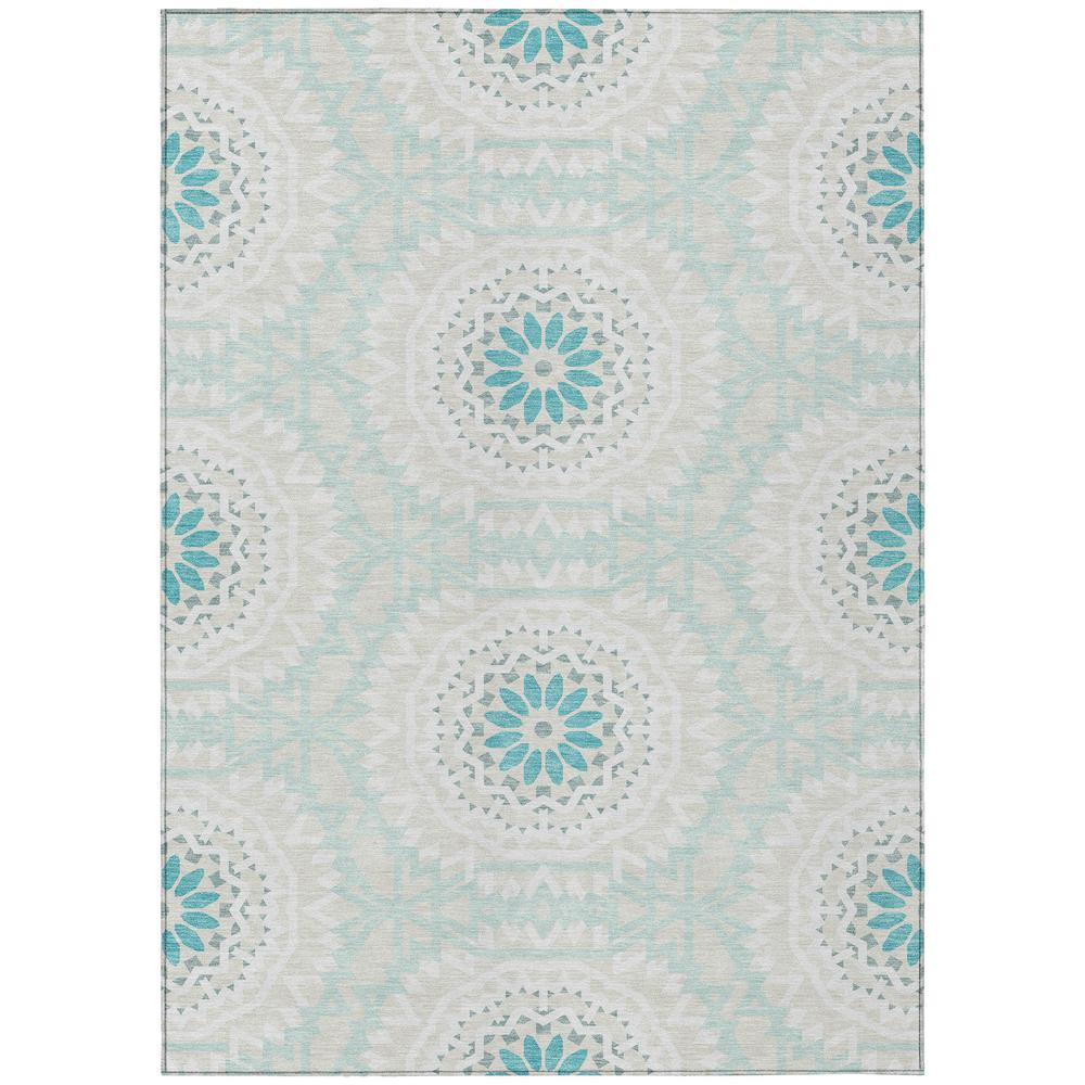Chantille ACN619 Teal 3' x 5' Rug. Picture 1