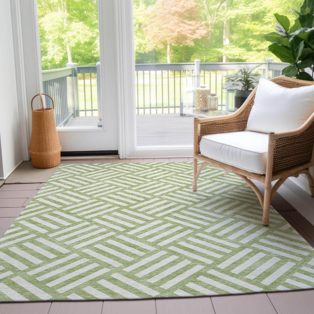 Chantille ACN620 Green 3' x 5' Rug. Picture 7
