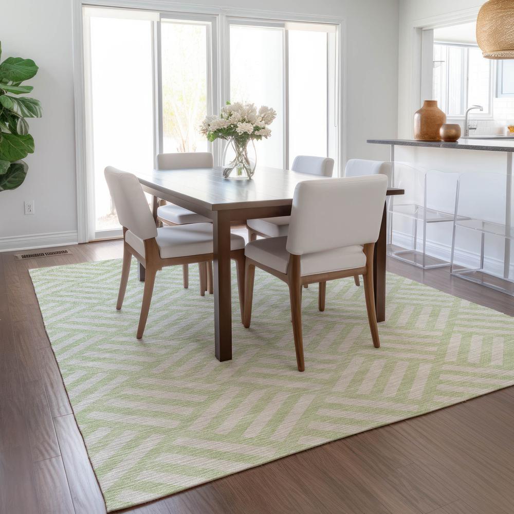 Chantille ACN620 Green 3' x 5' Rug. Picture 8