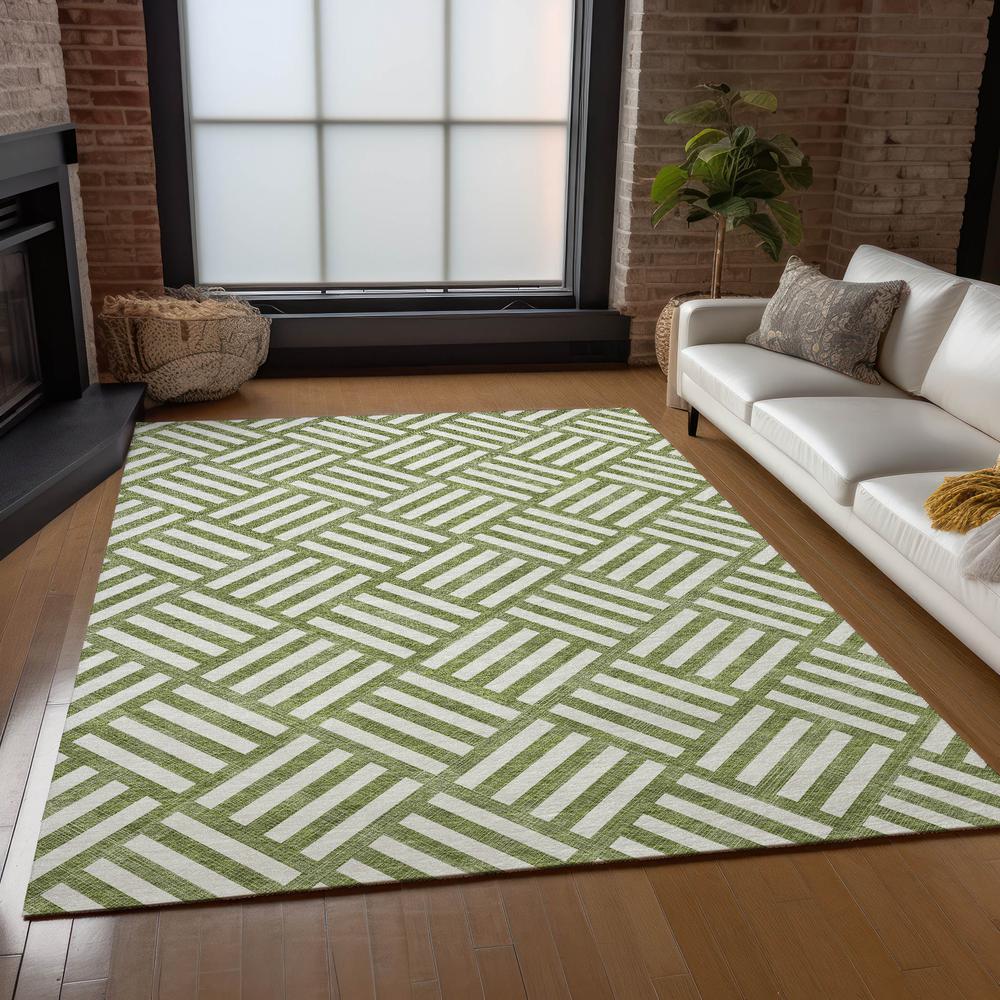 Chantille ACN620 Green 3' x 5' Rug. Picture 7