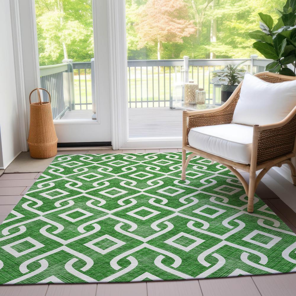 Chantille ACN621 Green 3' x 5' Rug. Picture 7