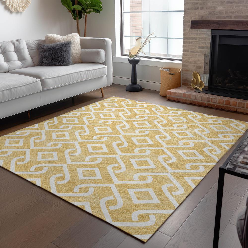 Chantille ACN621 Gold 3' x 5' Rug. Picture 7