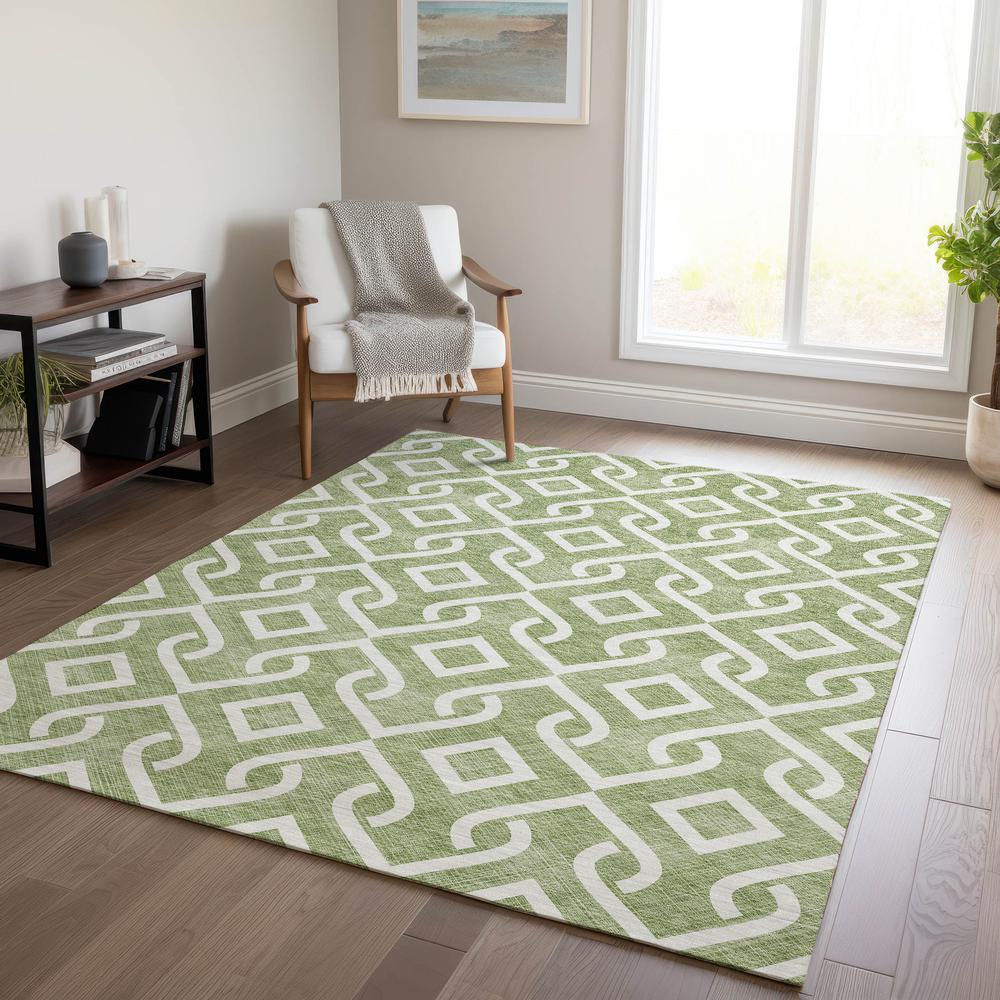Chantille ACN621 Green 3' x 5' Rug. Picture 6