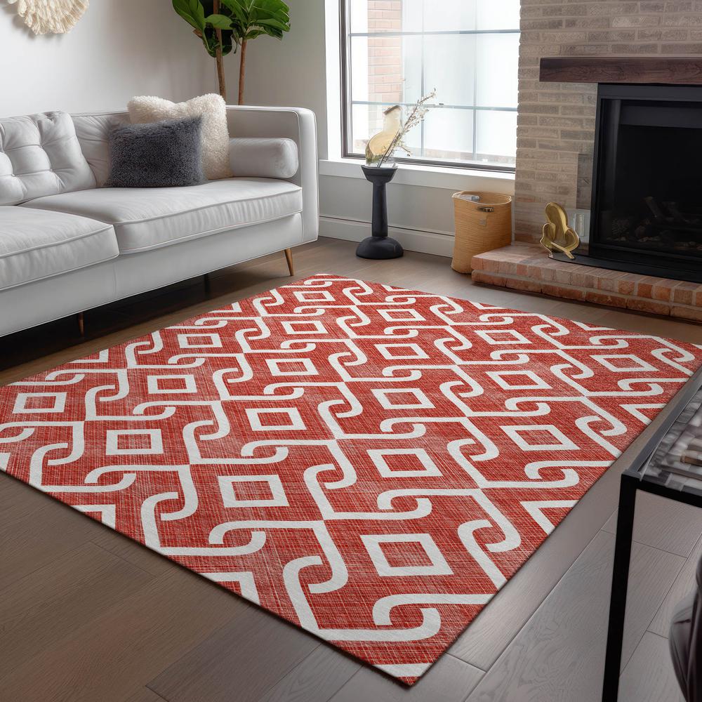 Chantille ACN621 Red 3' x 5' Rug. Picture 8