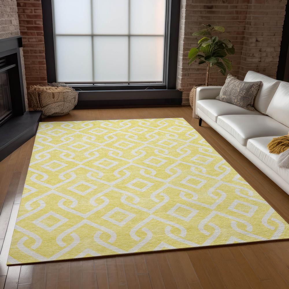 Chantille ACN621 Gold 3' x 5' Rug. Picture 7