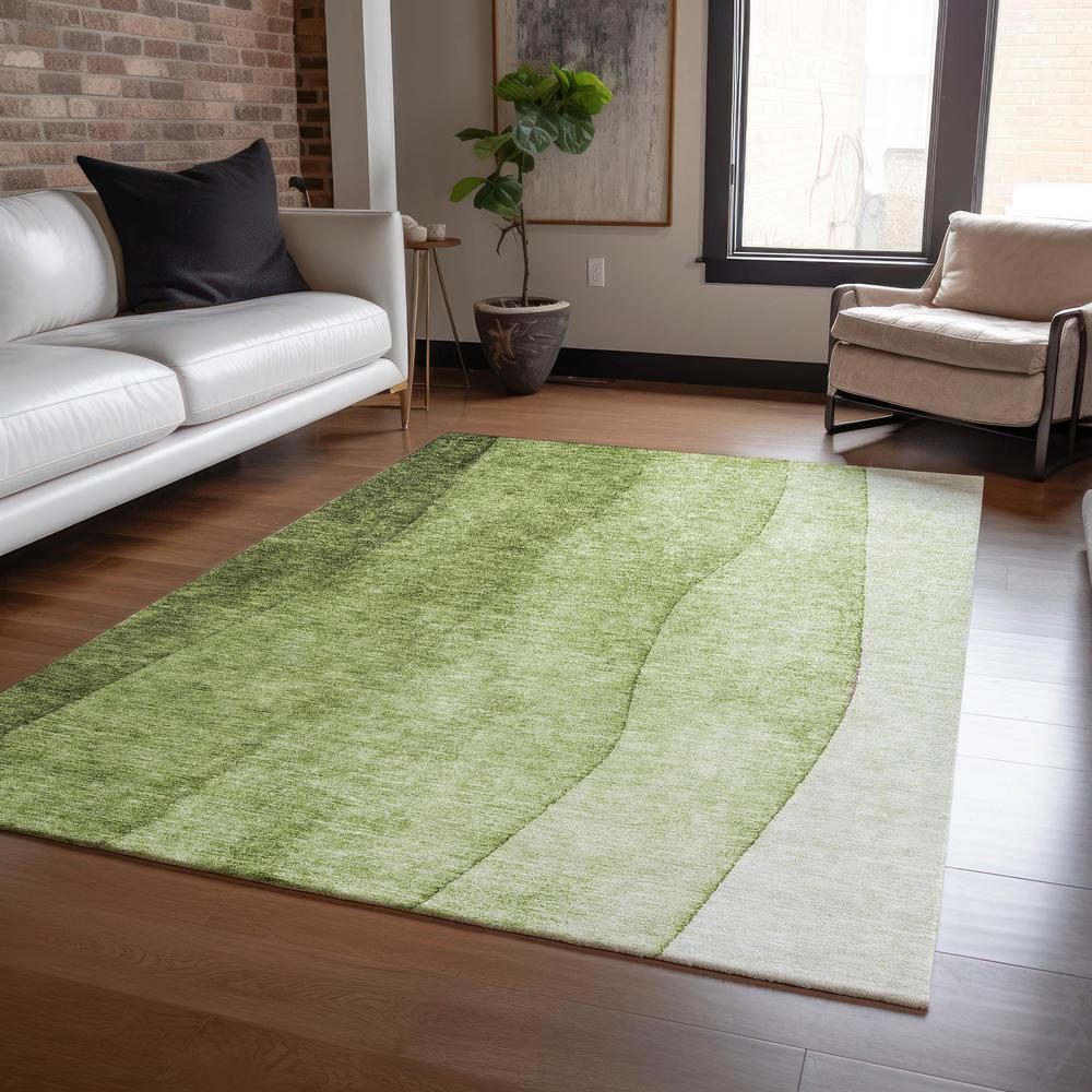 Chantille ACN625 Green 3' x 5' Rug. Picture 6