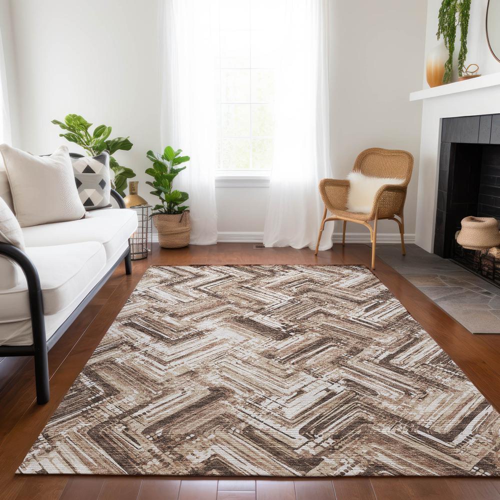 Chantille ACN630 Brown 3' x 5' Rug. Picture 7