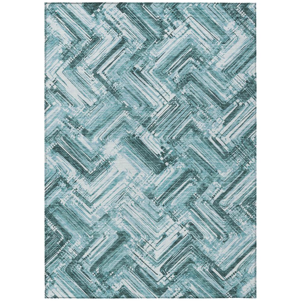 Chantille ACN630 Teal 3' x 5' Rug. Picture 1
