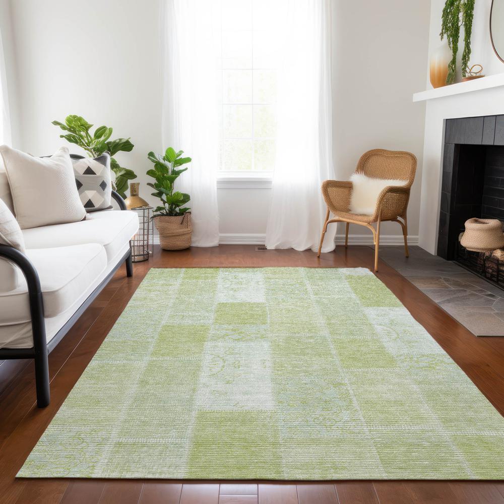 Chantille ACN631 Green 3' x 5' Rug. Picture 7