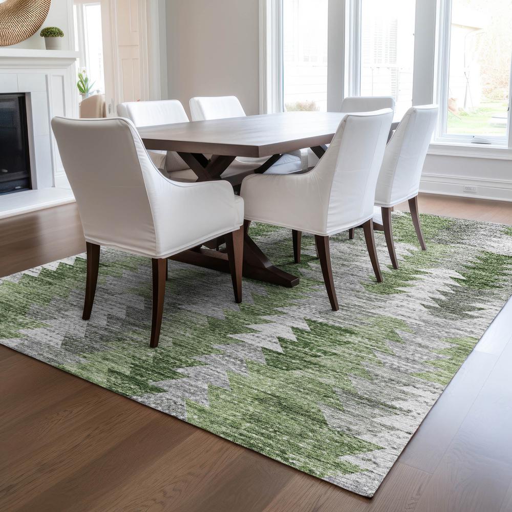 Chantille ACN632 Green 3' x 5' Rug. Picture 6