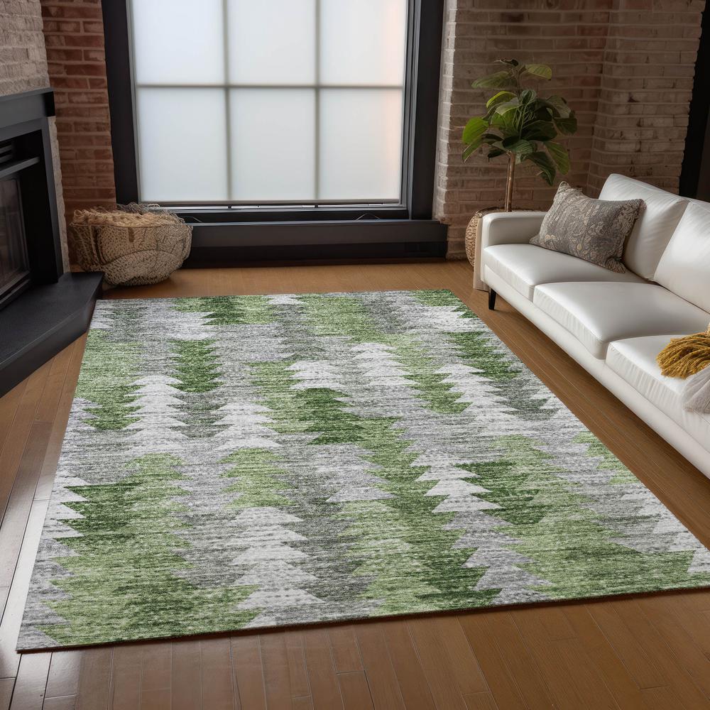 Chantille ACN632 Green 3' x 5' Rug. Picture 7