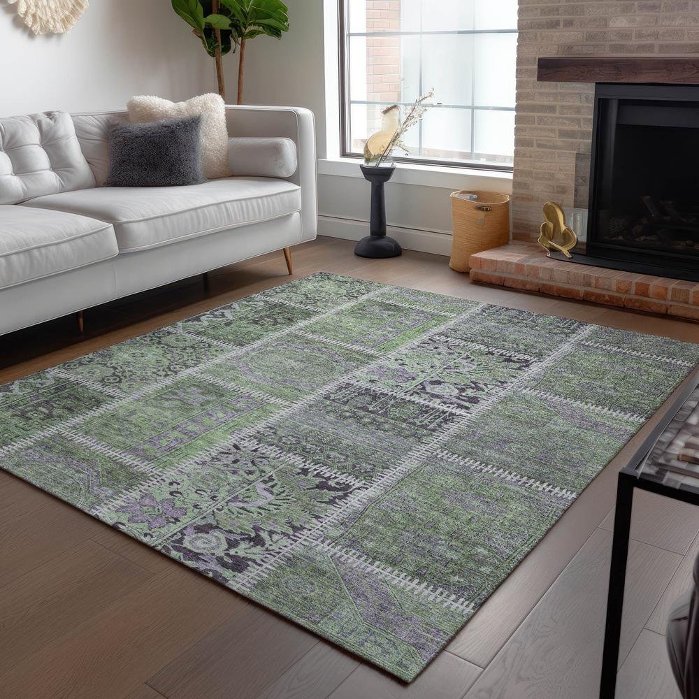 Chantille ACN635 Green 3' x 5' Rug. Picture 8