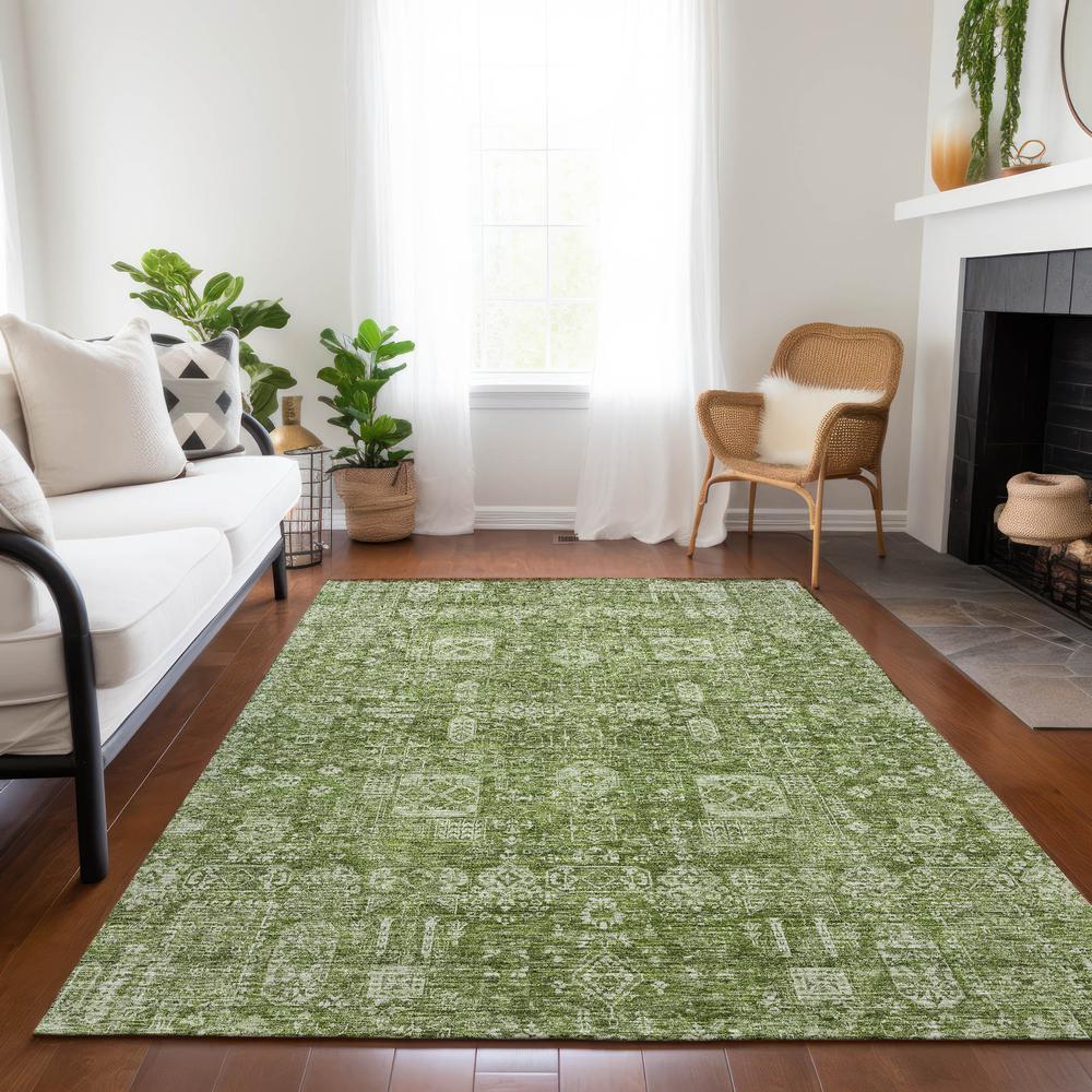 Chantille ACN637 Green 3' x 5' Rug. Picture 7