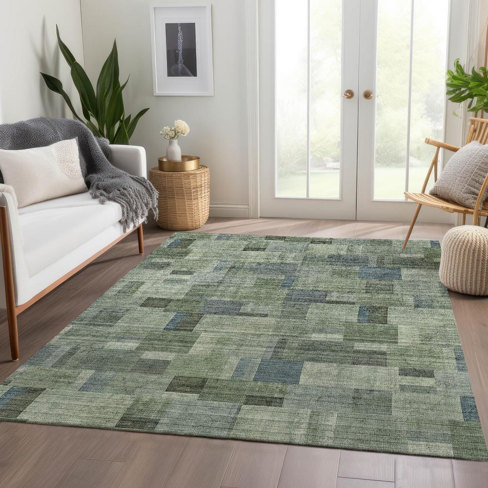Chantille ACN639 Green 3' x 5' Rug. Picture 6