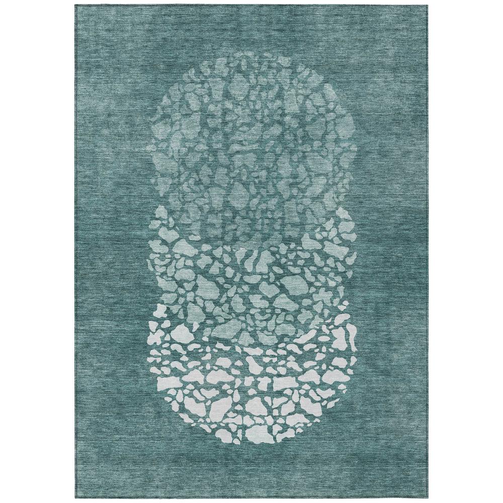 Chantille ACN643 Teal 3' x 5' Rug. Picture 1