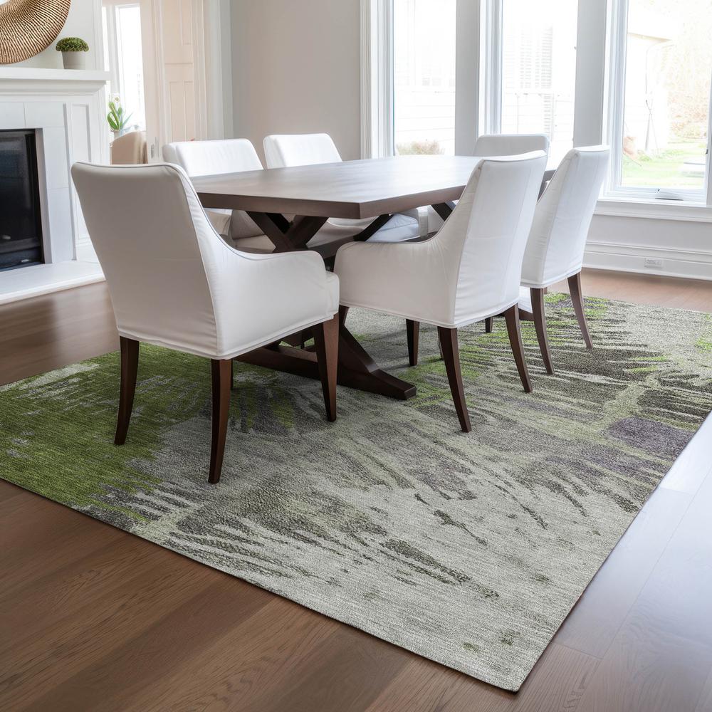 Chantille ACN645 Green 3' x 5' Rug. Picture 6