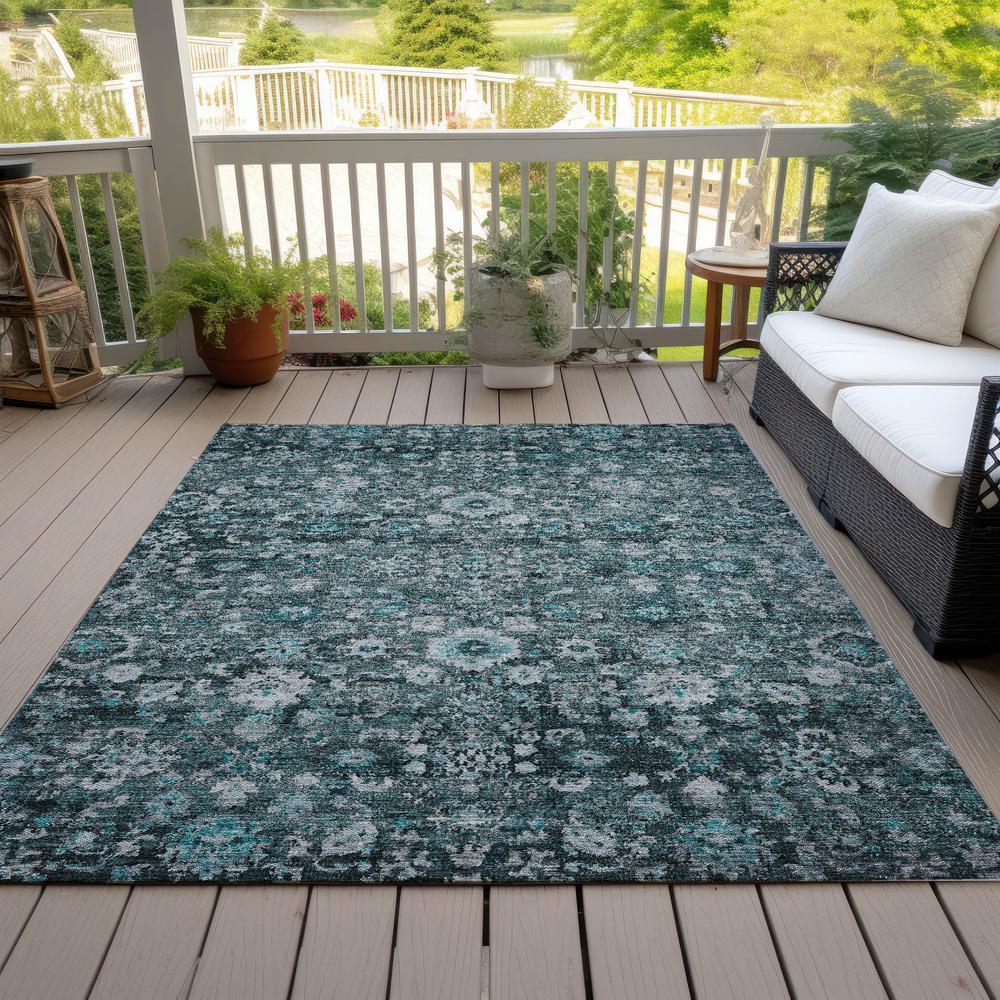 Chantille ACN651 Teal 2'6" x 3'10" Rug. Picture 9