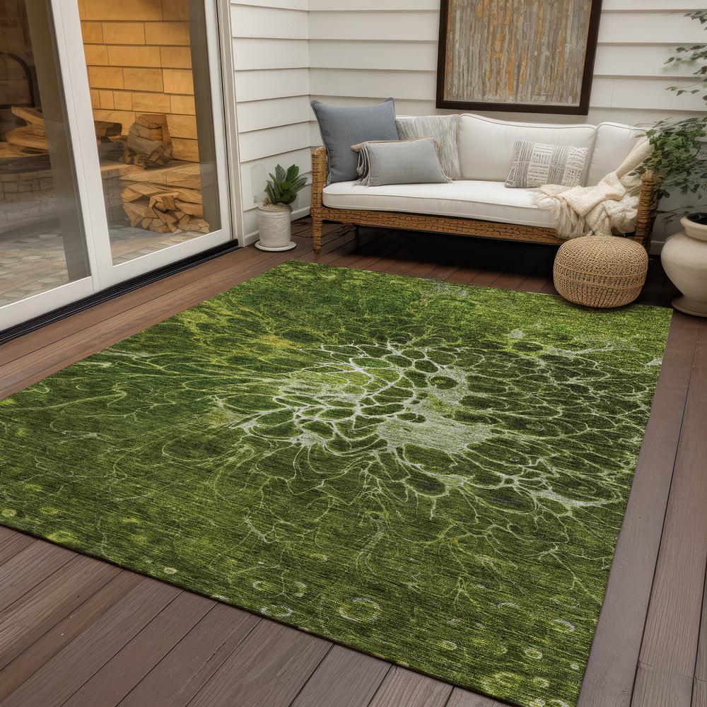 Chantille ACN652 Green 3' x 5' Rug. Picture 9