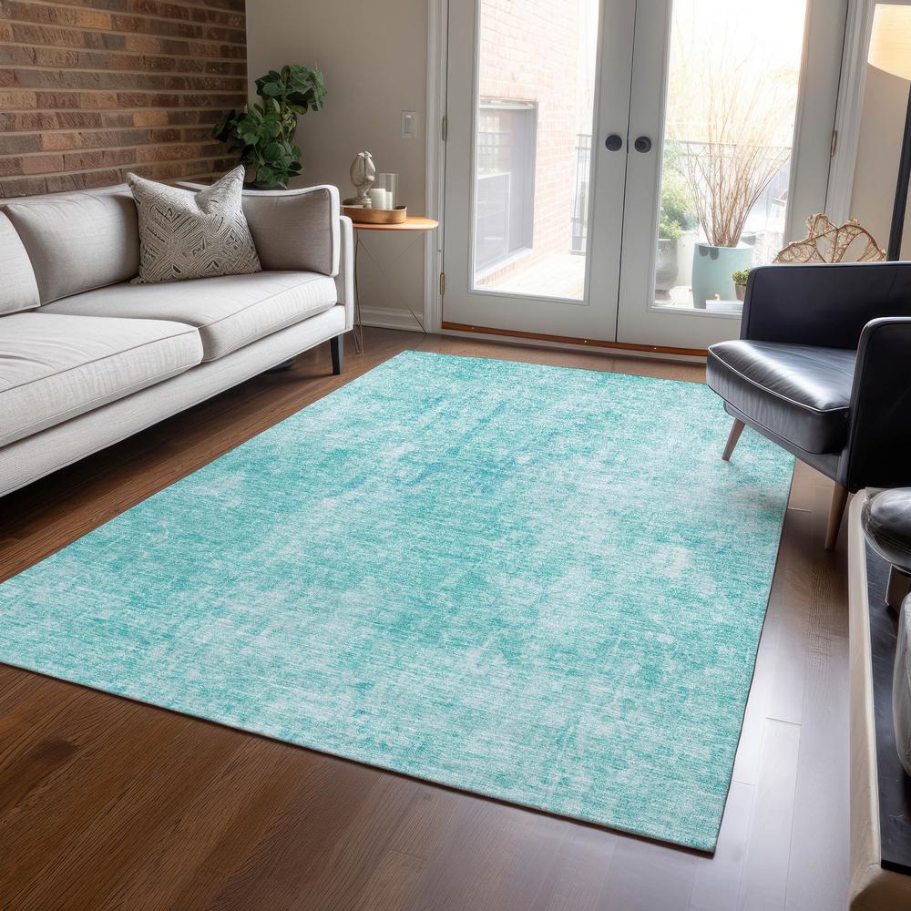 Chantille ACN656 Teal 3' x 5' Rug. Picture 6