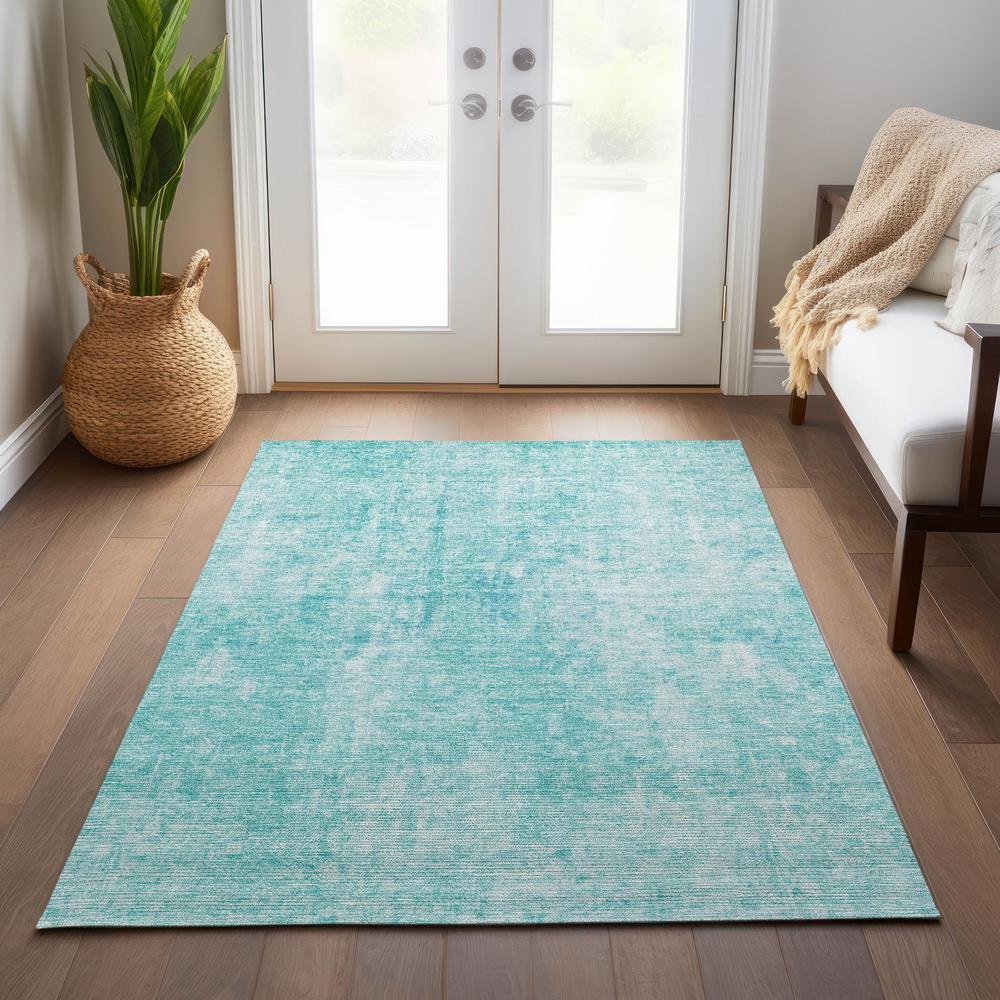Chantille ACN656 Teal 3' x 5' Rug. Picture 7