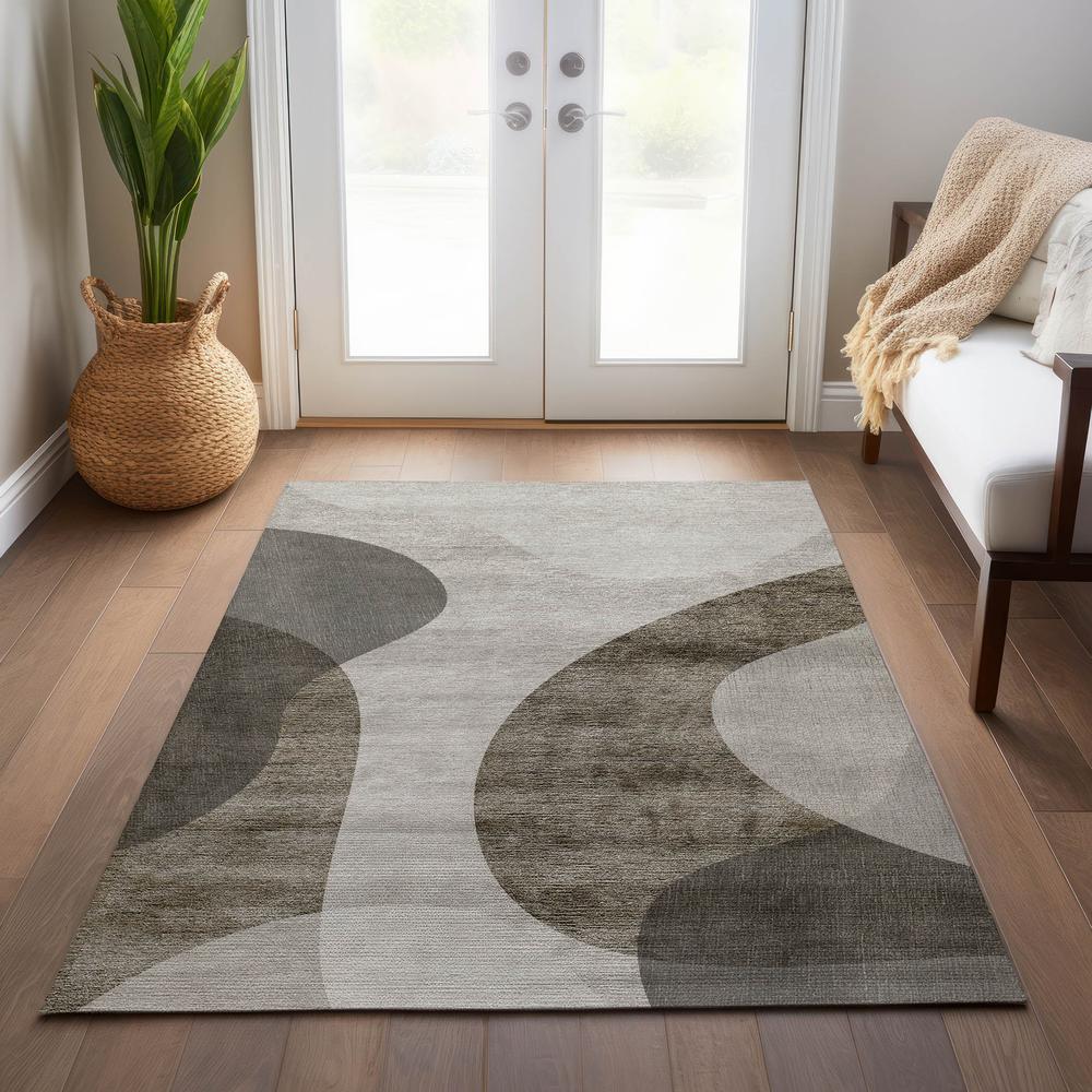 Chantille ACN657 Brown 3' x 5' Rug. Picture 7