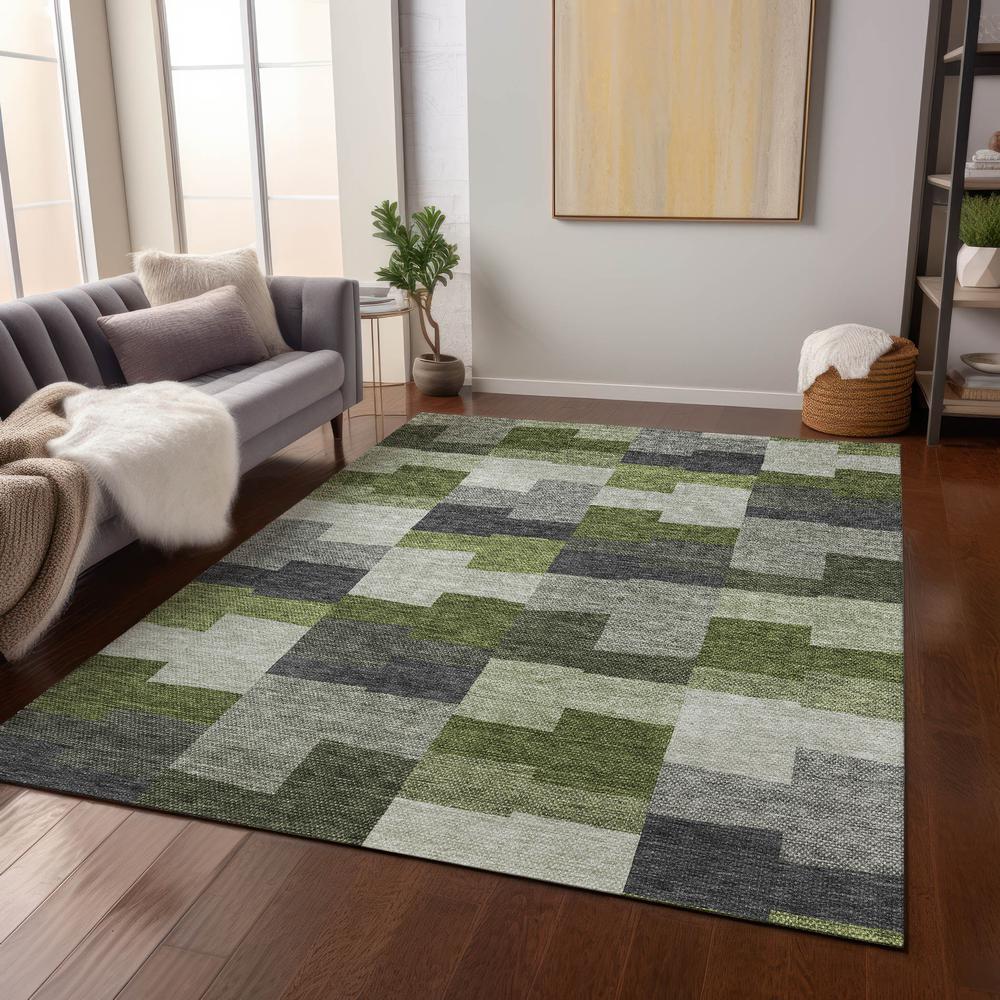 Chantille ACN659 Green 3' x 5' Rug. Picture 6