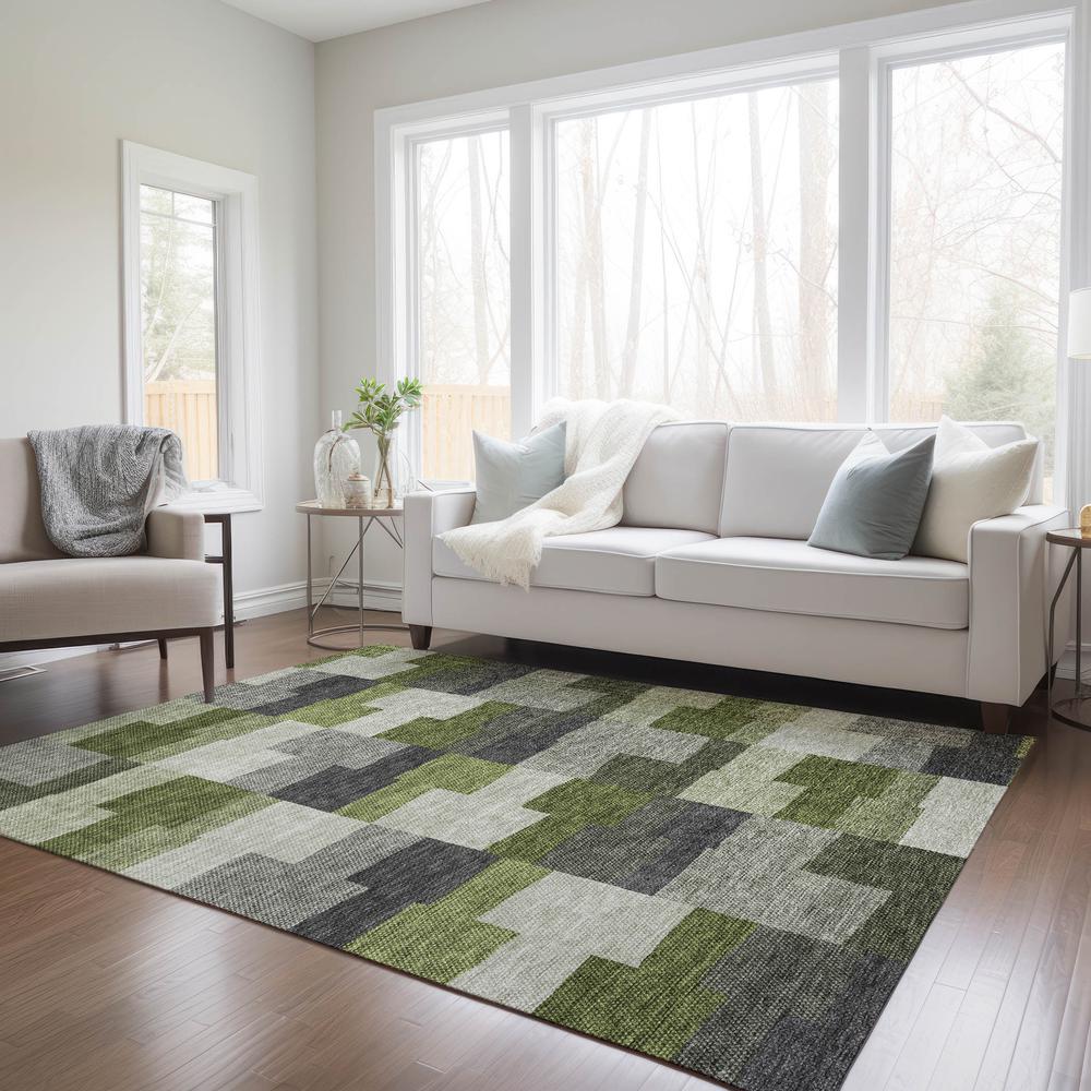 Chantille ACN659 Green 3' x 5' Rug. Picture 7