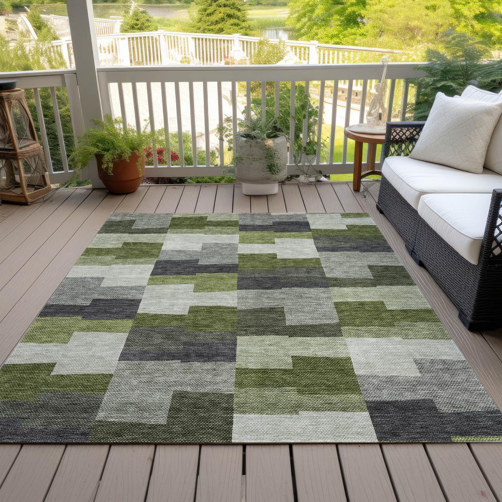 Chantille ACN659 Green 3' x 5' Rug. Picture 8