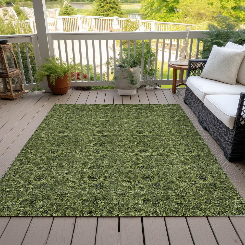 Chantille ACN661 Green 3' x 5' Rug. Picture 8
