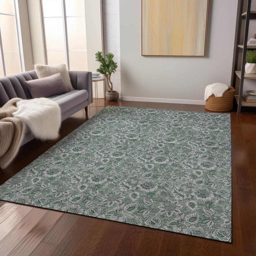 Chantille ACN661 Green 3' x 5' Rug. Picture 6