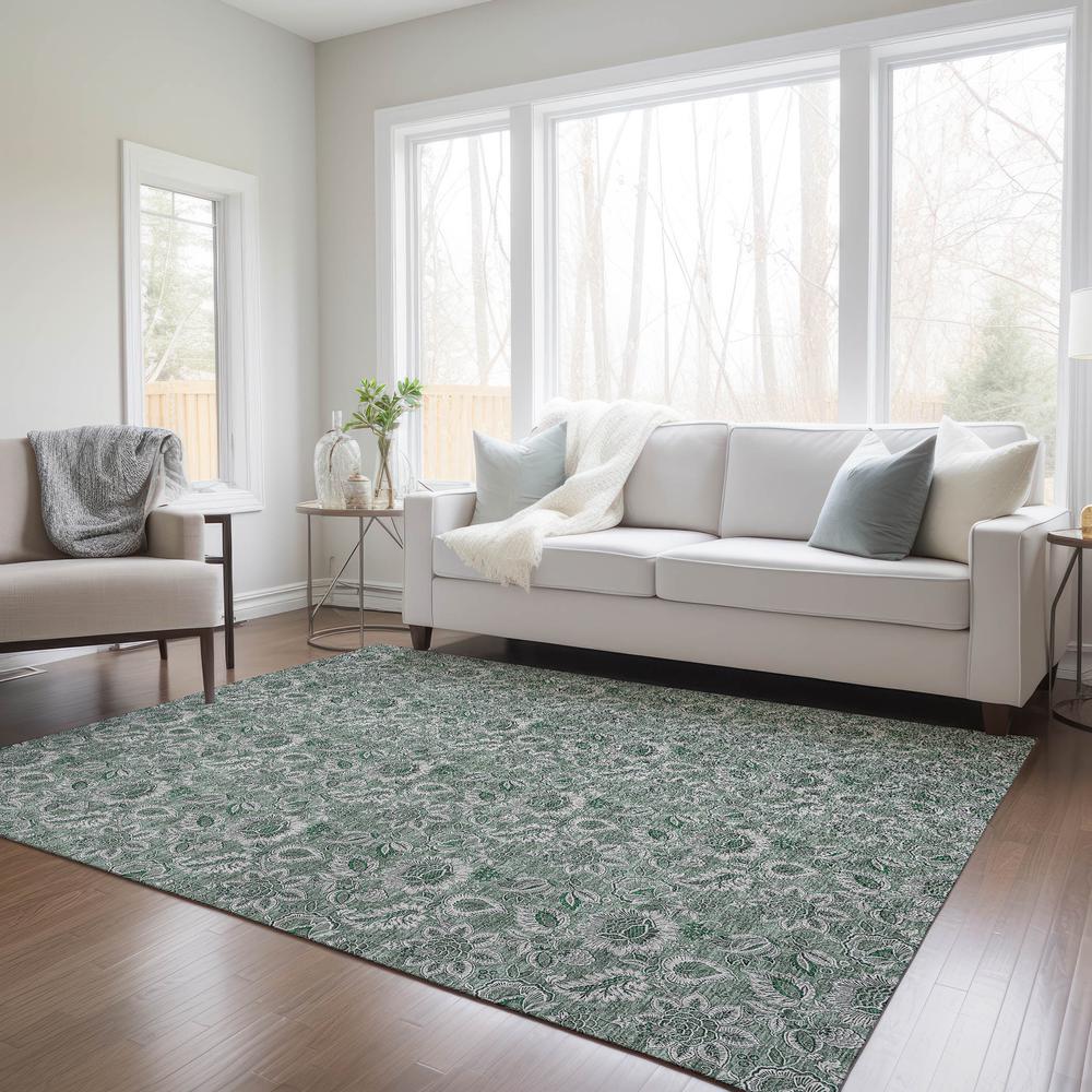 Chantille ACN661 Green 3' x 5' Rug. Picture 7