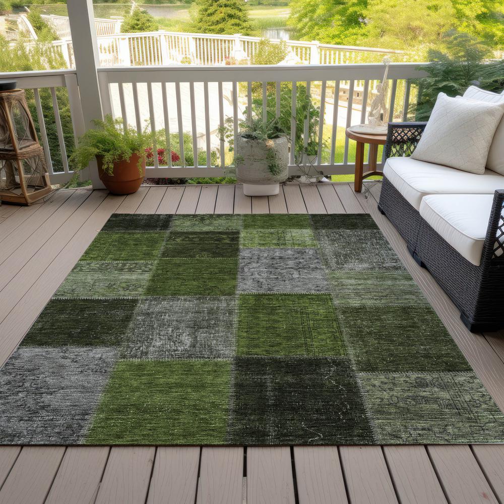 Chantille ACN663 Green 3' x 5' Rug. Picture 8