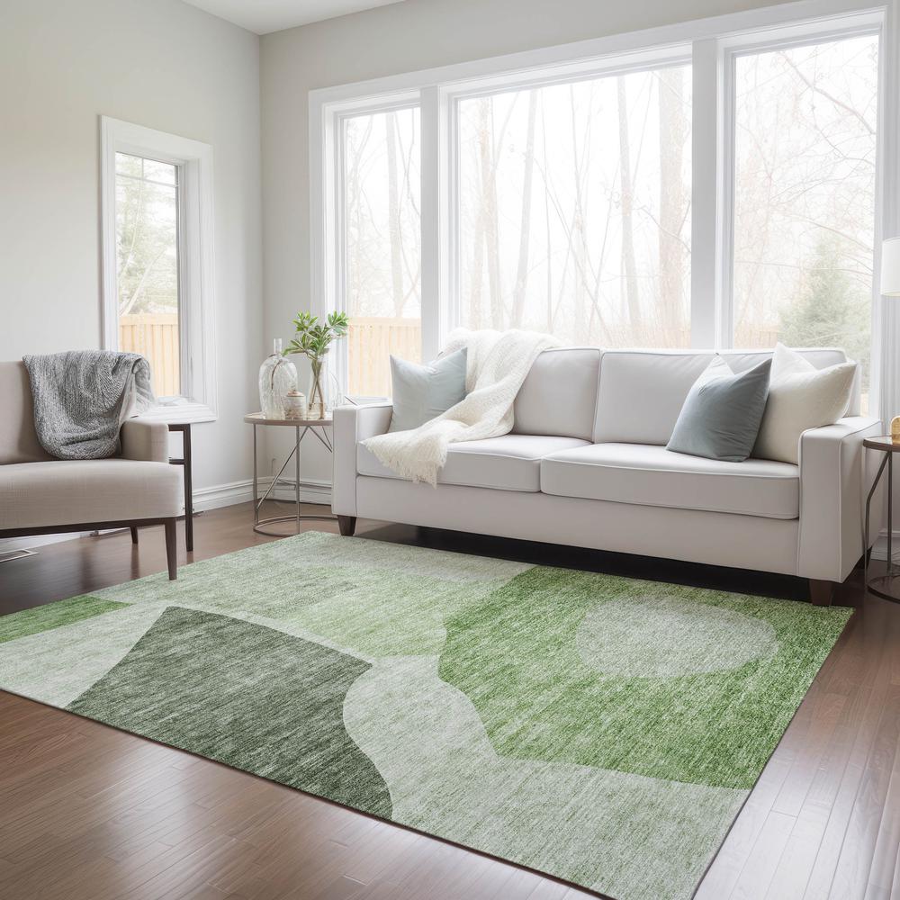 Chantille ACN665 Green 3' x 5' Rug. Picture 7