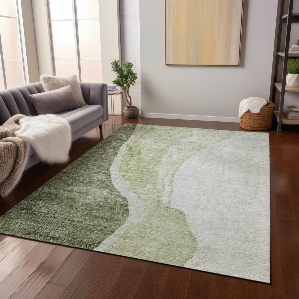 Chantille ACN667 Green 3' x 5' Rug. Picture 6