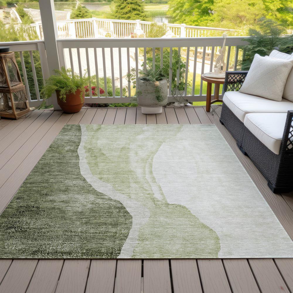Chantille ACN667 Green 3' x 5' Rug. Picture 8