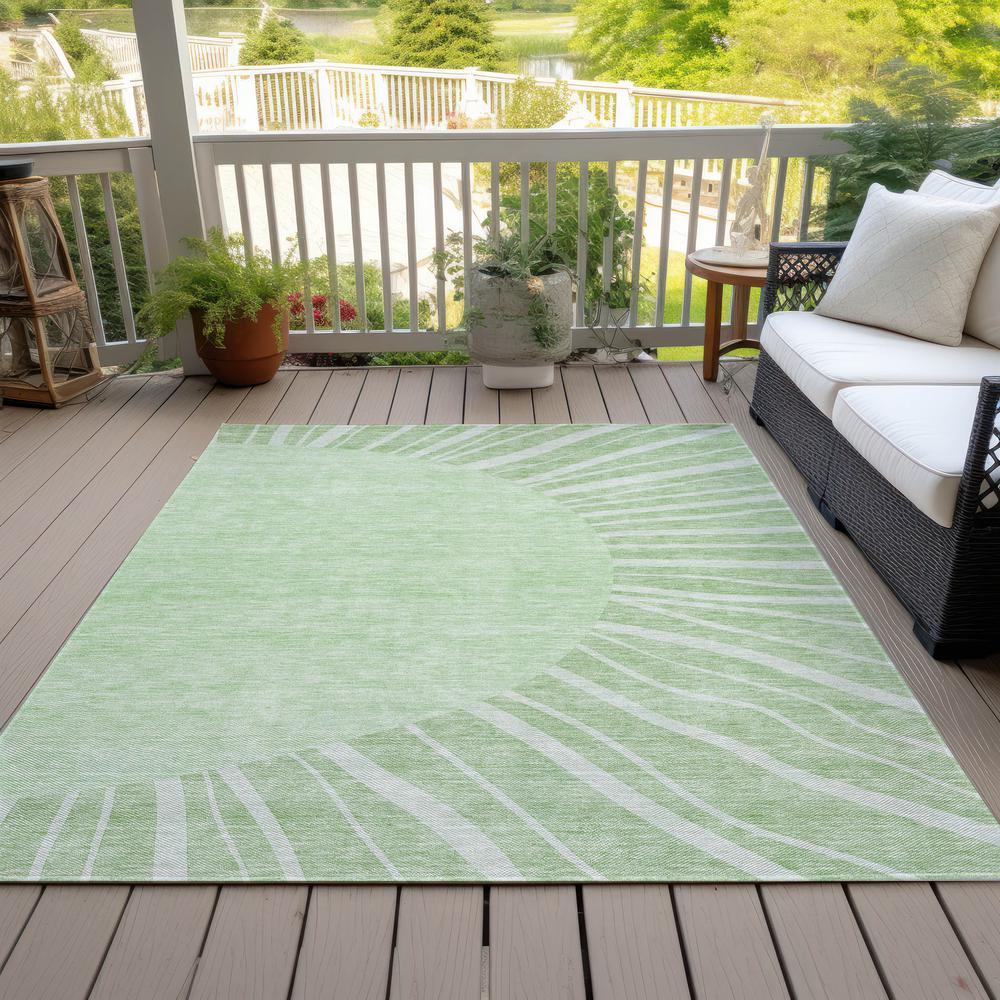 Chantille ACN668 Green 3' x 5' Rug. Picture 8