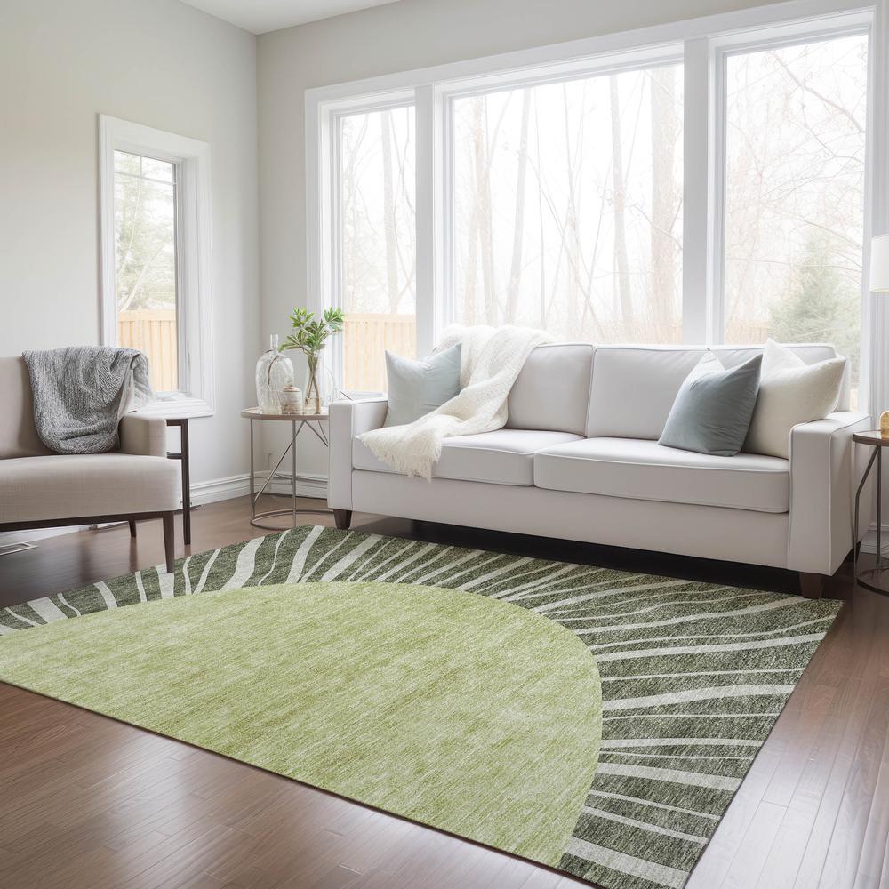 Chantille ACN668 Green 3' x 5' Rug. Picture 7