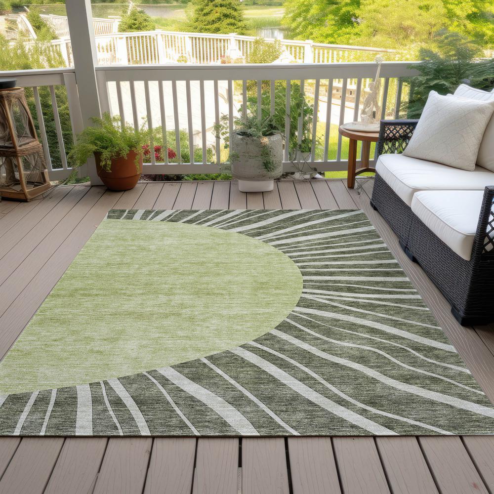 Chantille ACN668 Green 3' x 5' Rug. Picture 8