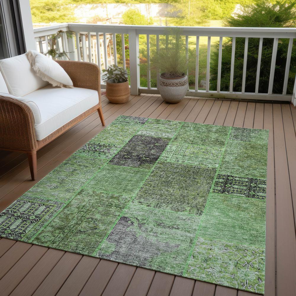 Chantille ACN669 Green 3' x 5' Rug. Picture 9