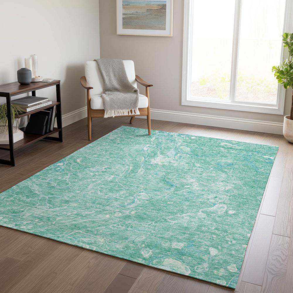 Chantille ACN670 Teal 3' x 5' Rug. Picture 6