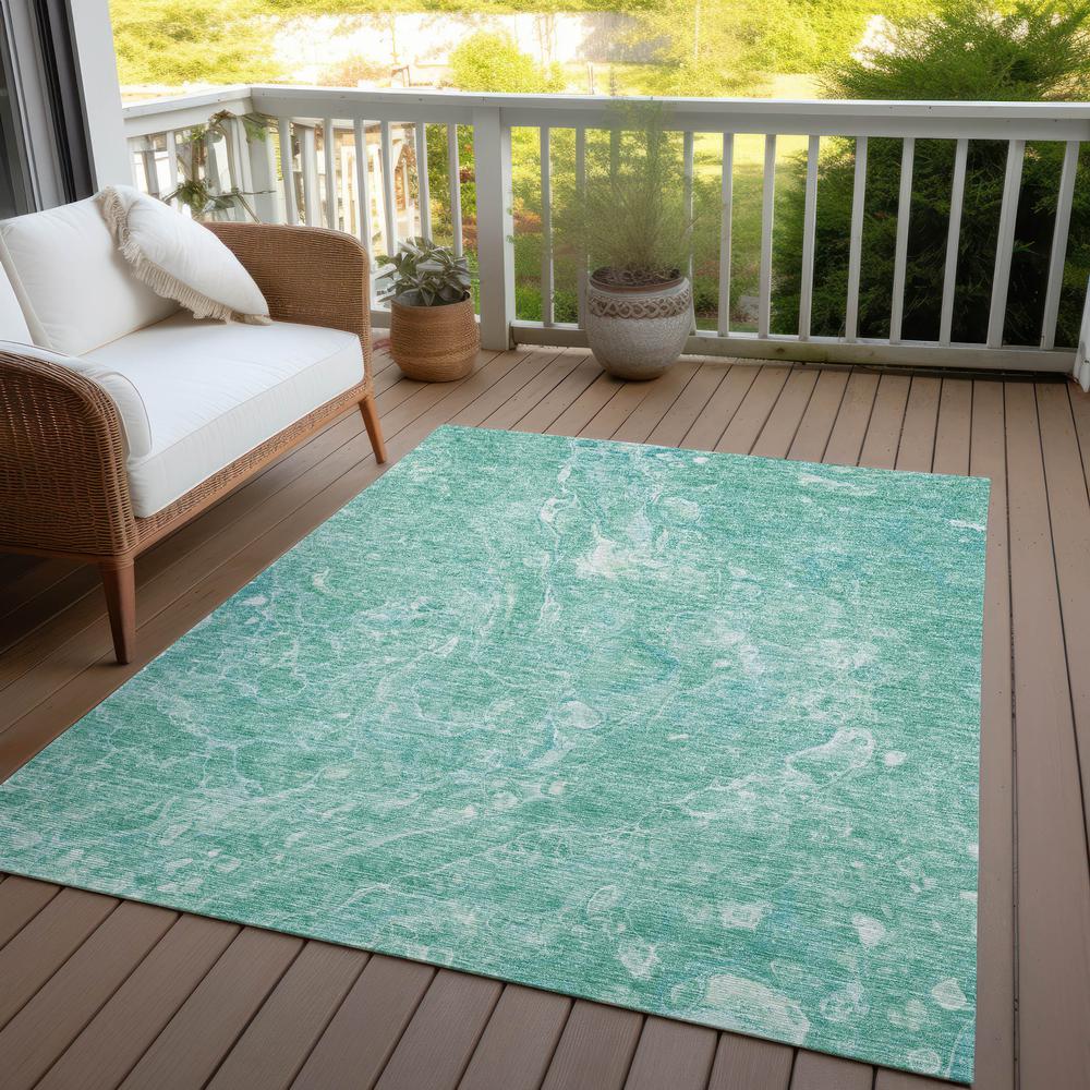 Chantille ACN670 Teal 3' x 5' Rug. Picture 9