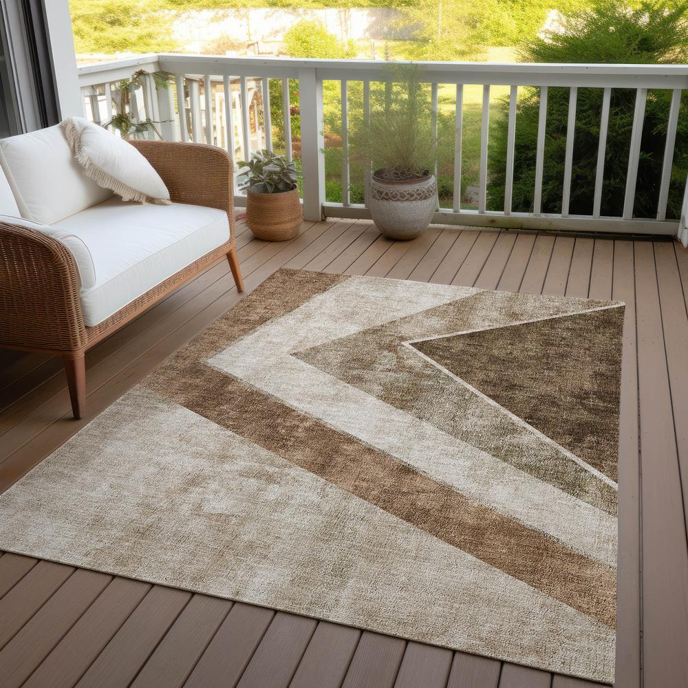 Chantille ACN671 Brown 3' x 5' Rug. Picture 9